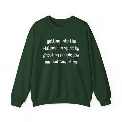 getting into the Halloween spirit by ghosting people like my dad taught me