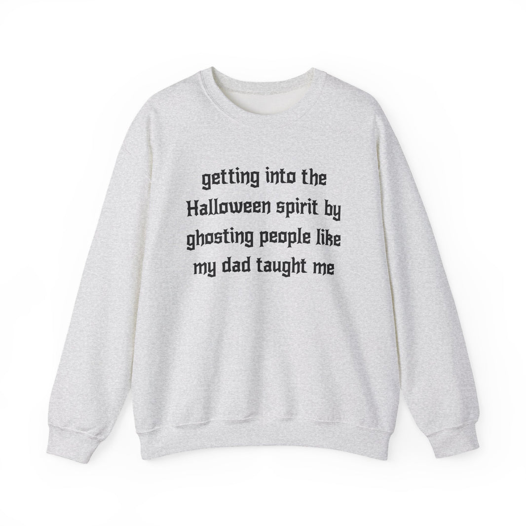 getting into the Halloween spirit by ghosting people like my dad taught me