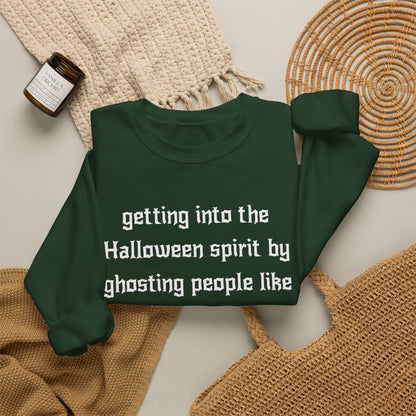 getting into the Halloween spirit by ghosting people like my dad taught me